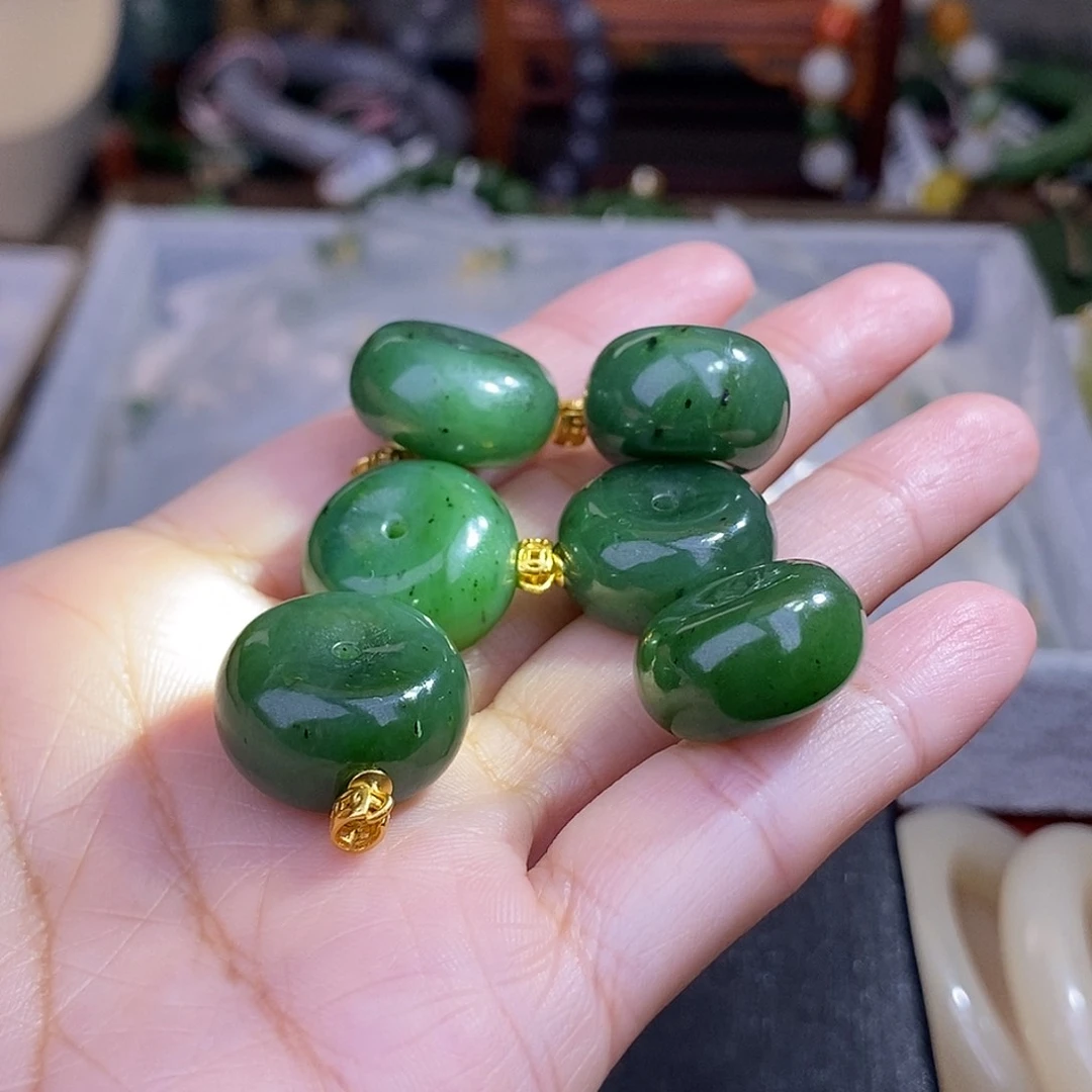 和田玉多样性发一 925.银碧玉平安扣未镶嵌