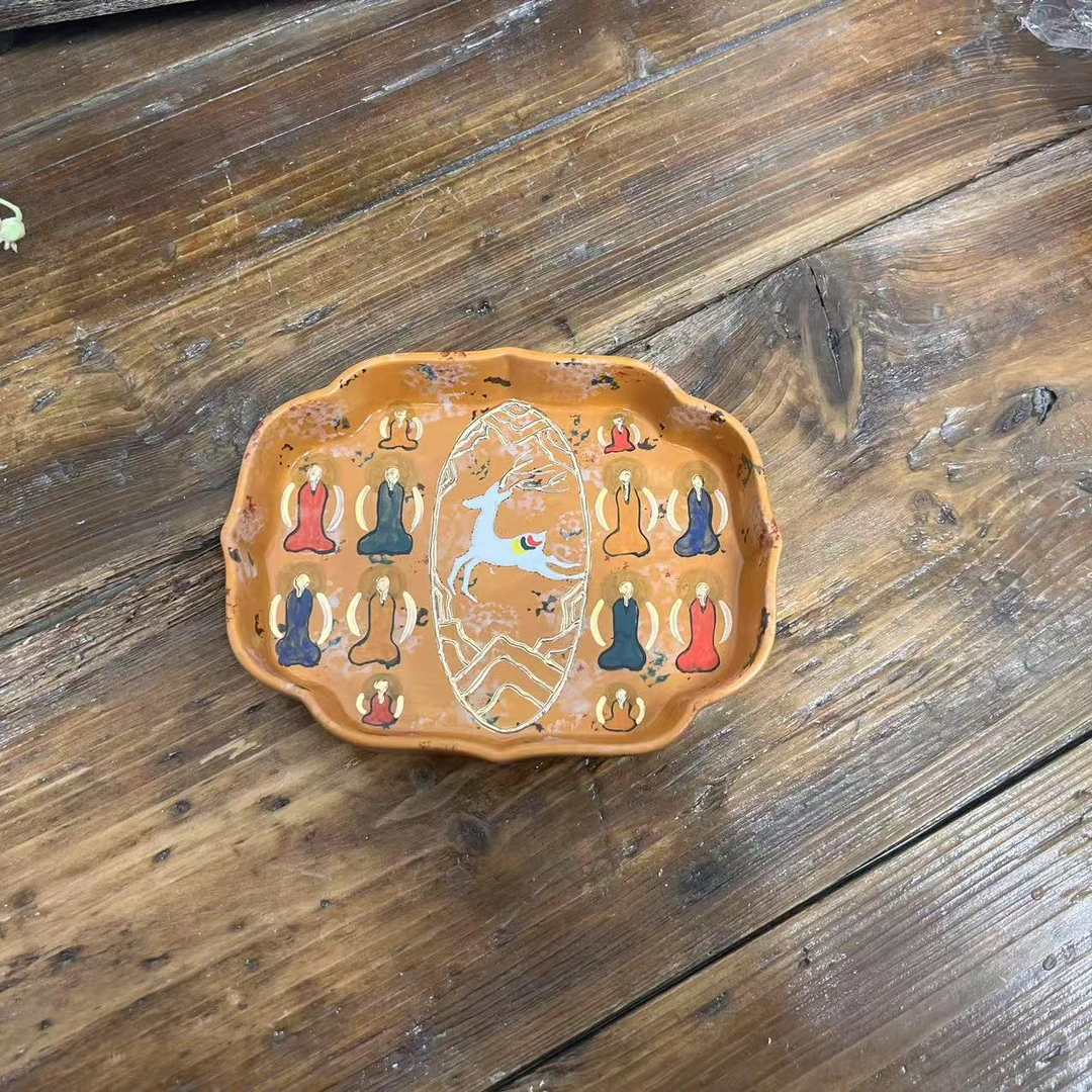 洞尚造物敦煌九色鹿壶承