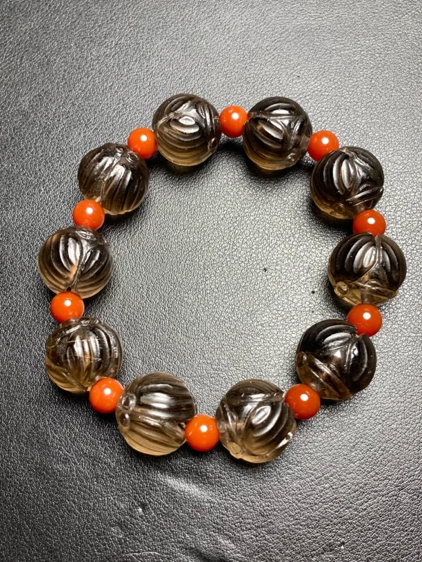 清仓天然水晶手链珠宝玉器老货手工精雕时尚复古个性男女款手饰