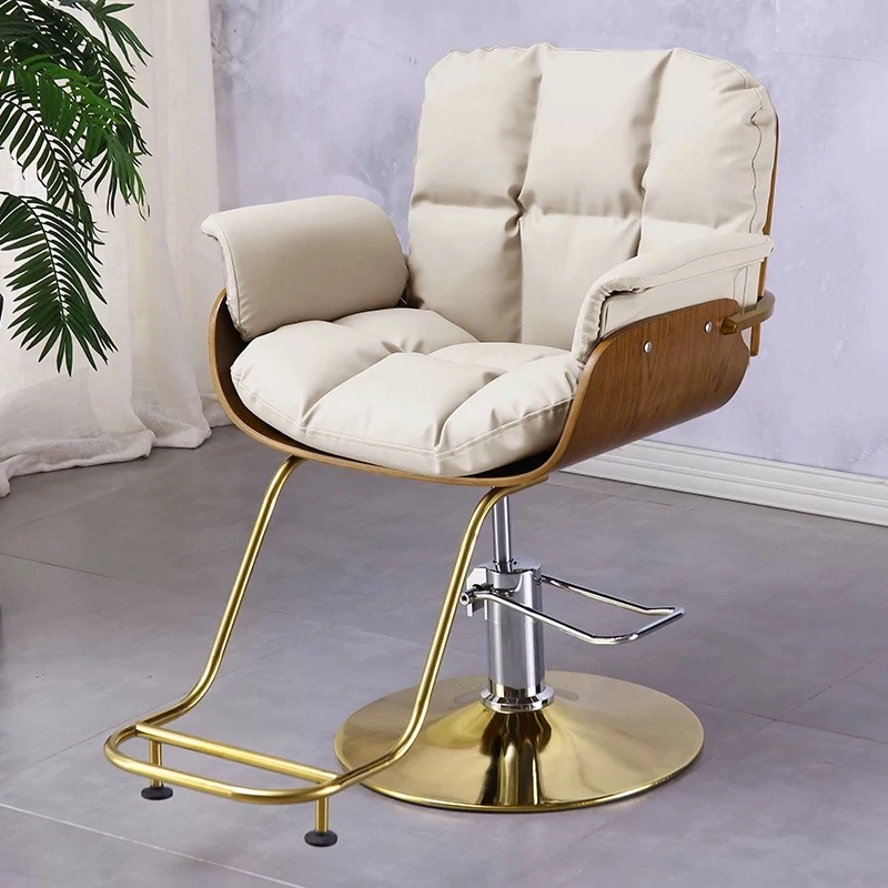 网红店专用美发椅可升降旋转理发店剪发椅子