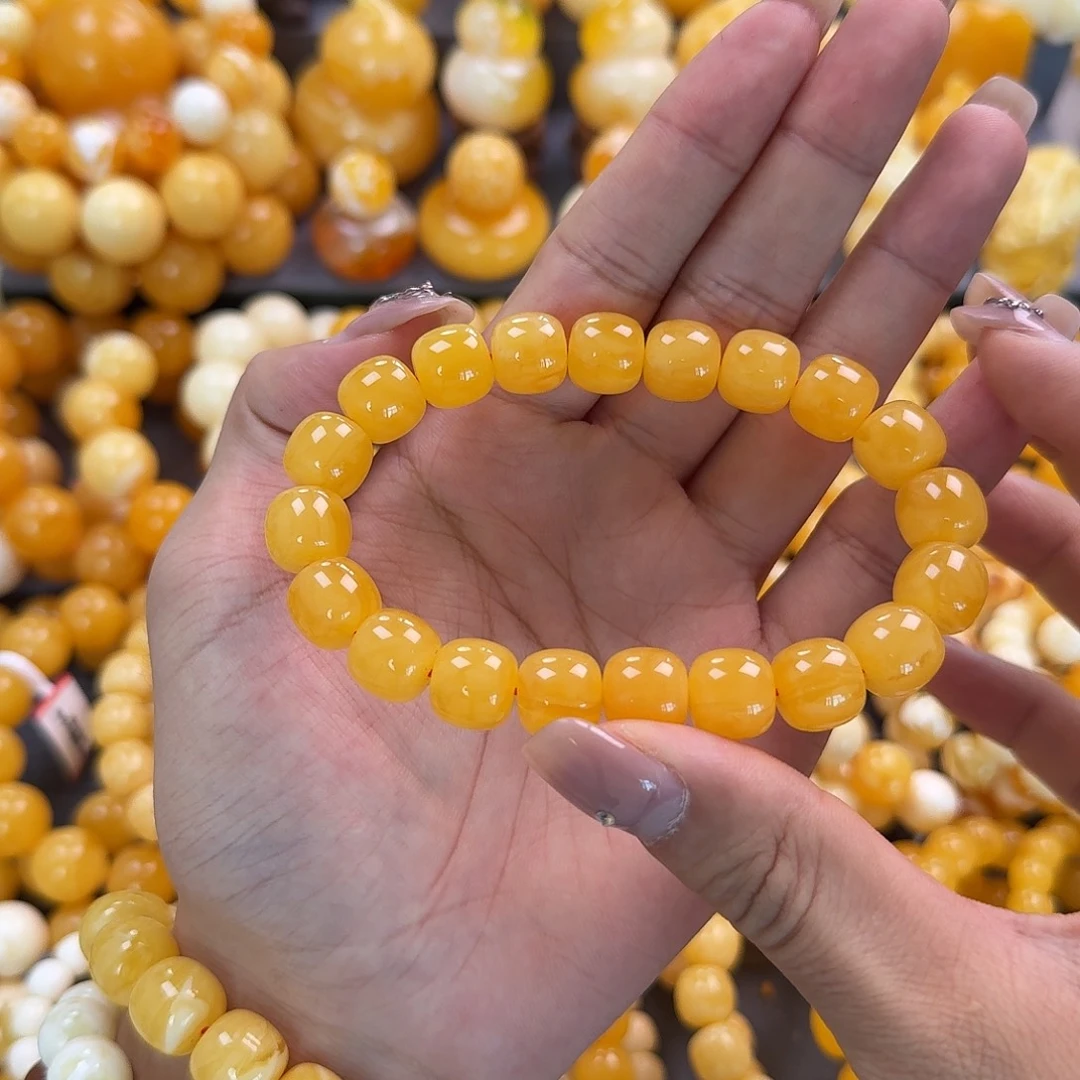 蜜蜡未镶嵌珠宝奇石同料12mm