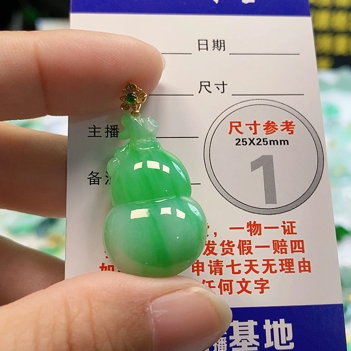 【闪购商品】翡翠颈饰18K金镶嵌A****翡翠