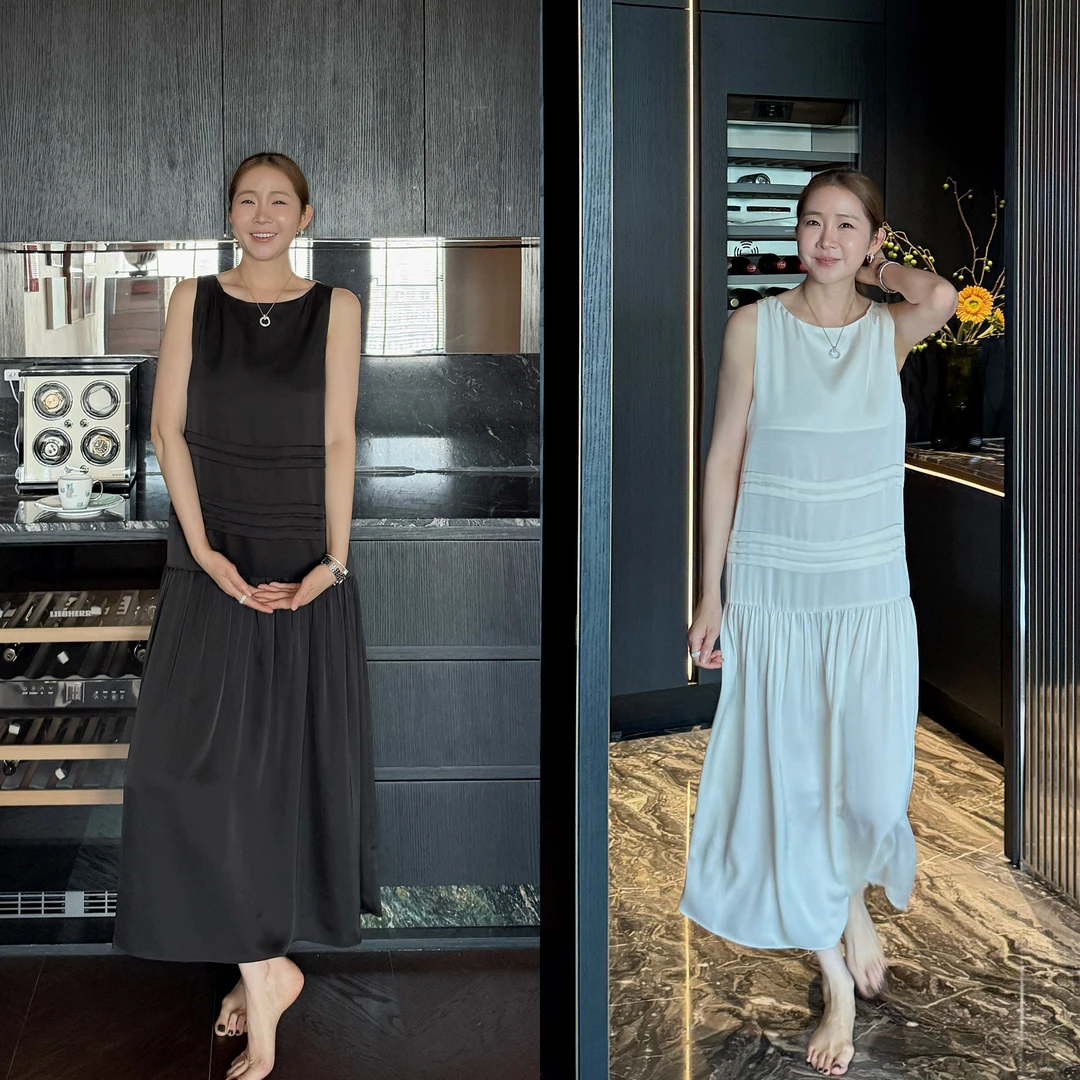 widelia陈魅儿2025夏季新款 套头休闲长裙连衣裙显瘦设计感755725