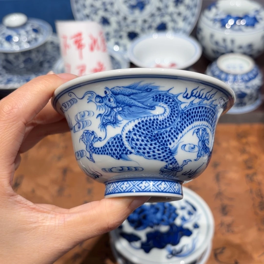 瓷片眀景德镇纯手工手绘