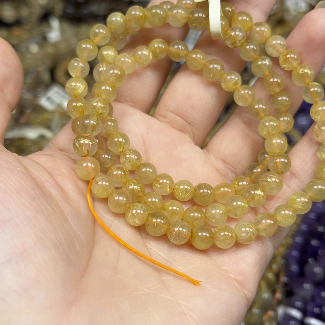 未镶嵌手链发晶金发晶多圈6