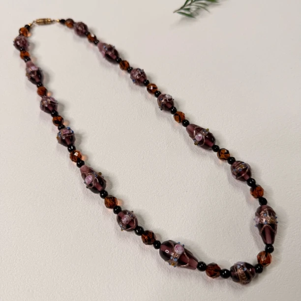 铜合金琉璃项链 【六六中古】孤品复古项链gm493链长53