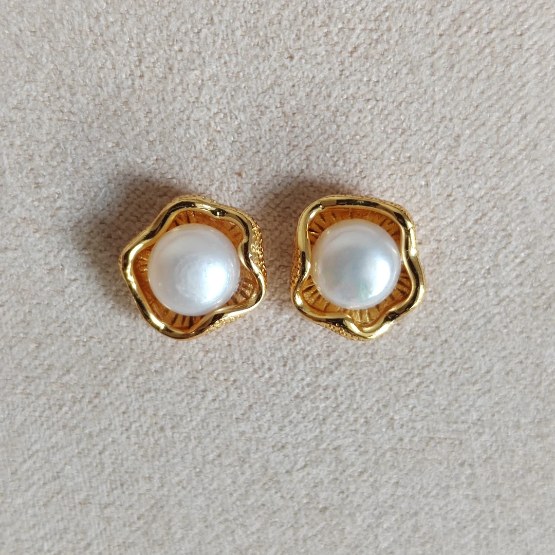 【朵朵】天然珍珠耳饰|S925银耳钉|小众百搭BLJ25071107