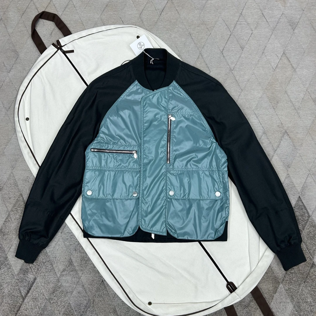 未使用 Hermes/爱马仕 135277 双面可穿棒球夹克外套