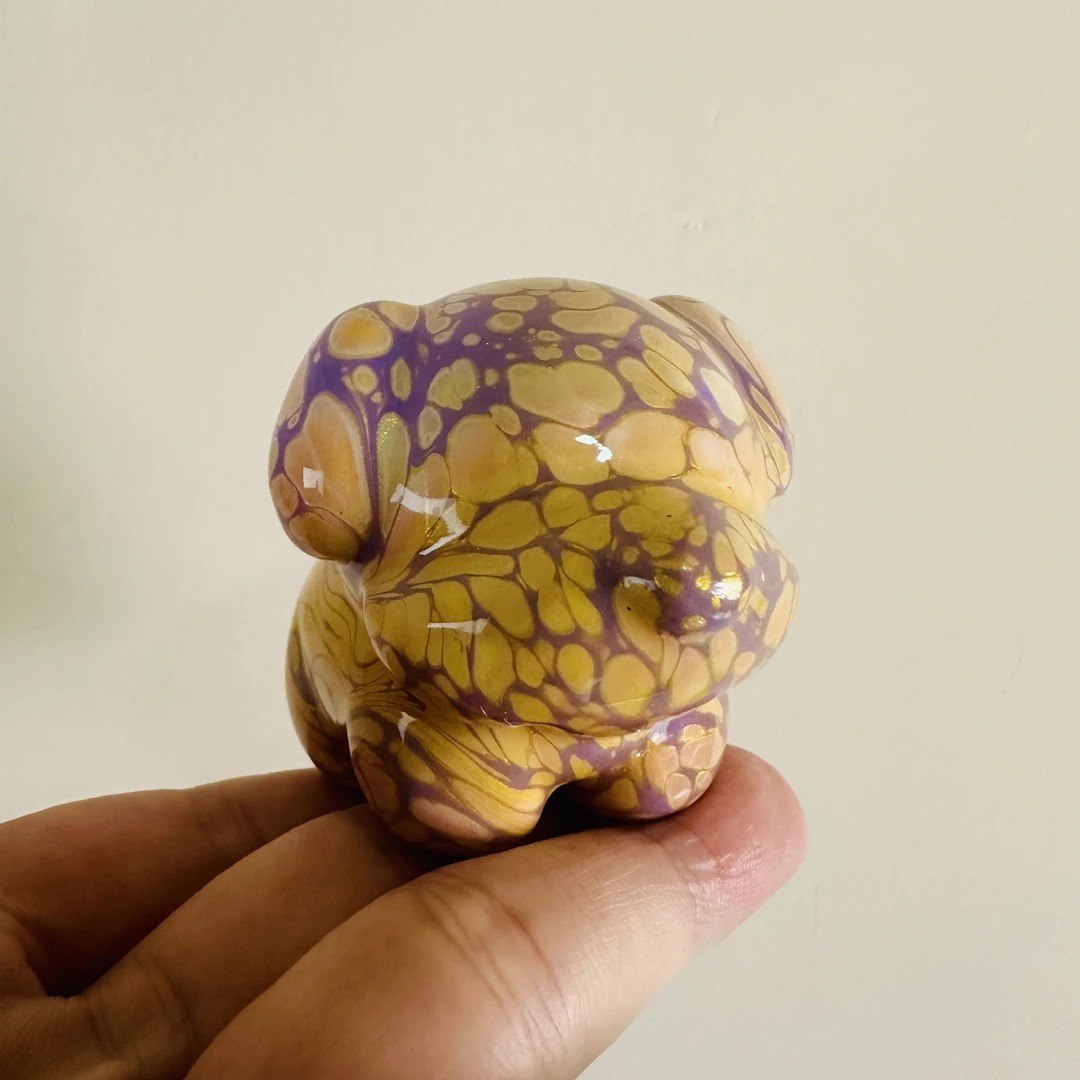 非遗工艺大漆小狗桌面摆件