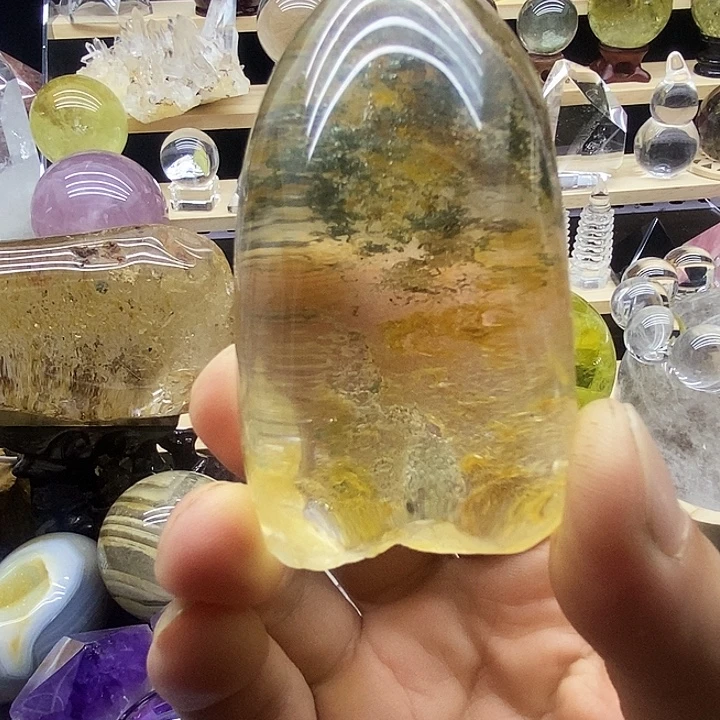石材天然水晶摆件