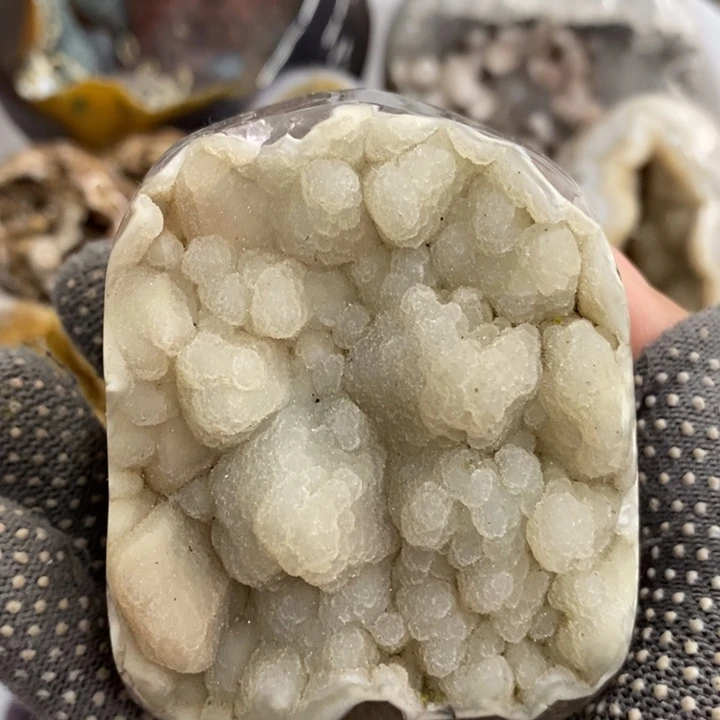 未镶嵌紫晶珠宝半成品