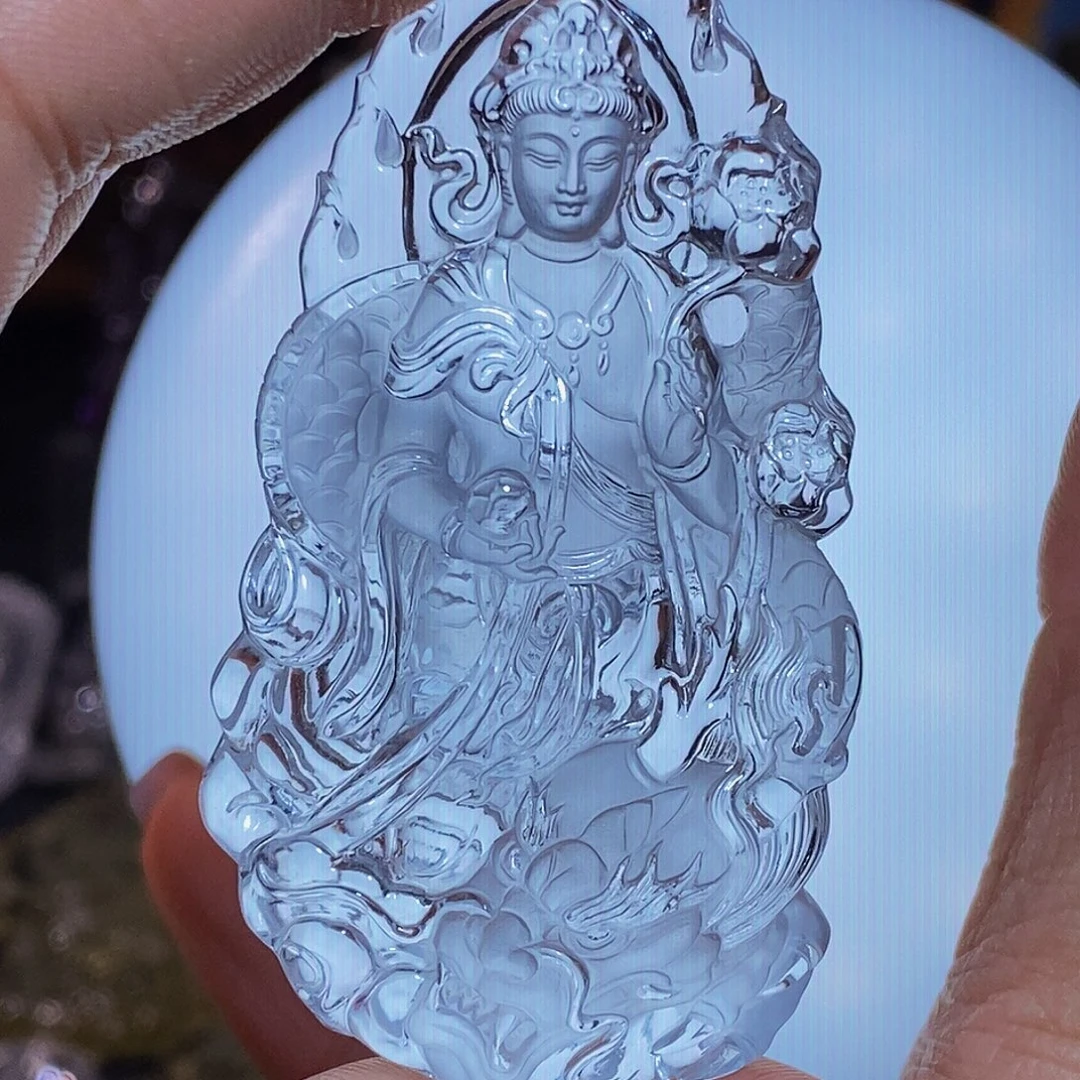 ʚ***ɞ未镶嵌水晶颈饰吊坠