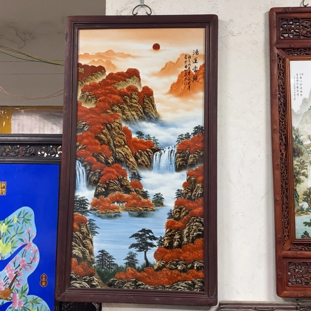 瓷120*66 景德镇瓷板画柴窑烧制