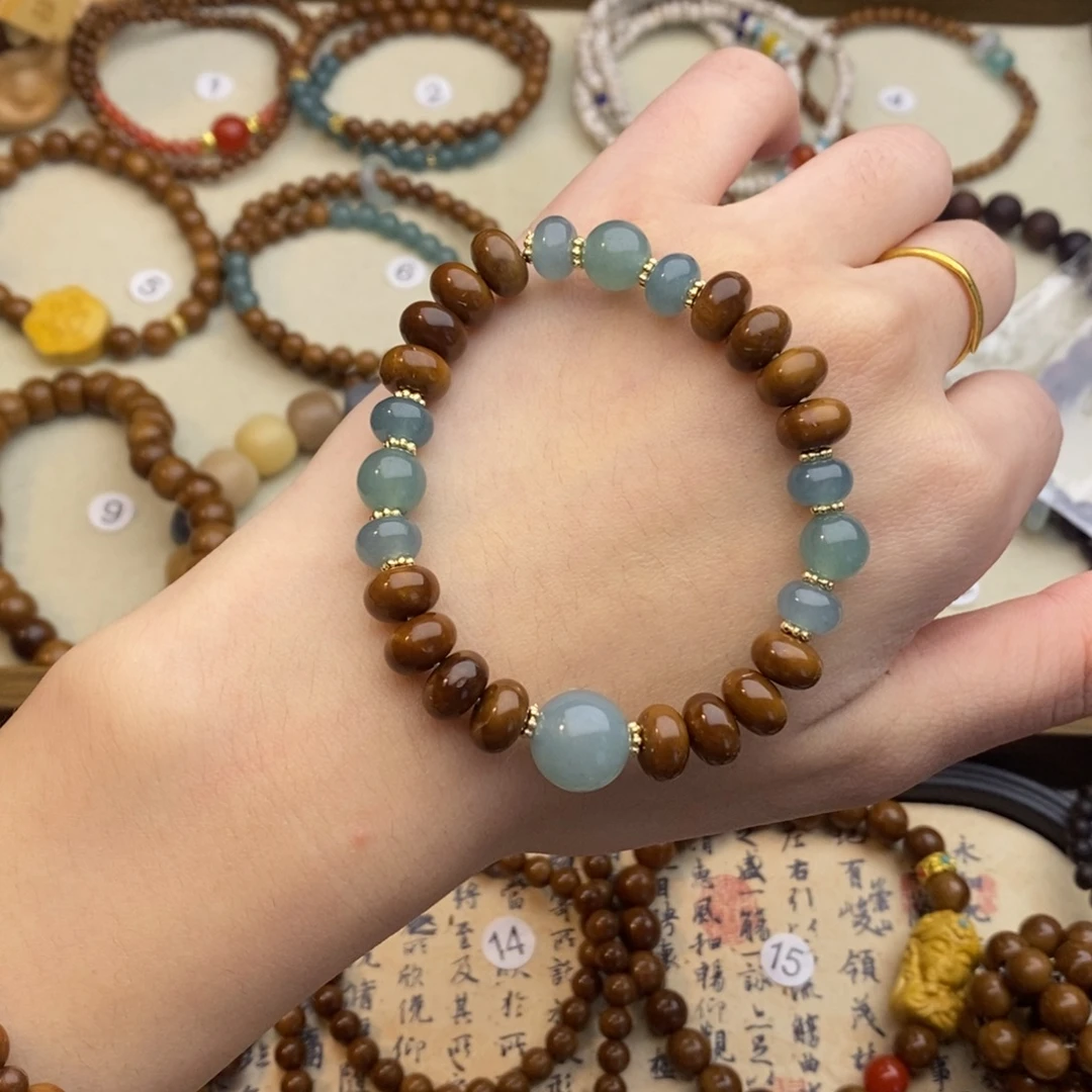 库克未镶嵌手串算盘蓝水