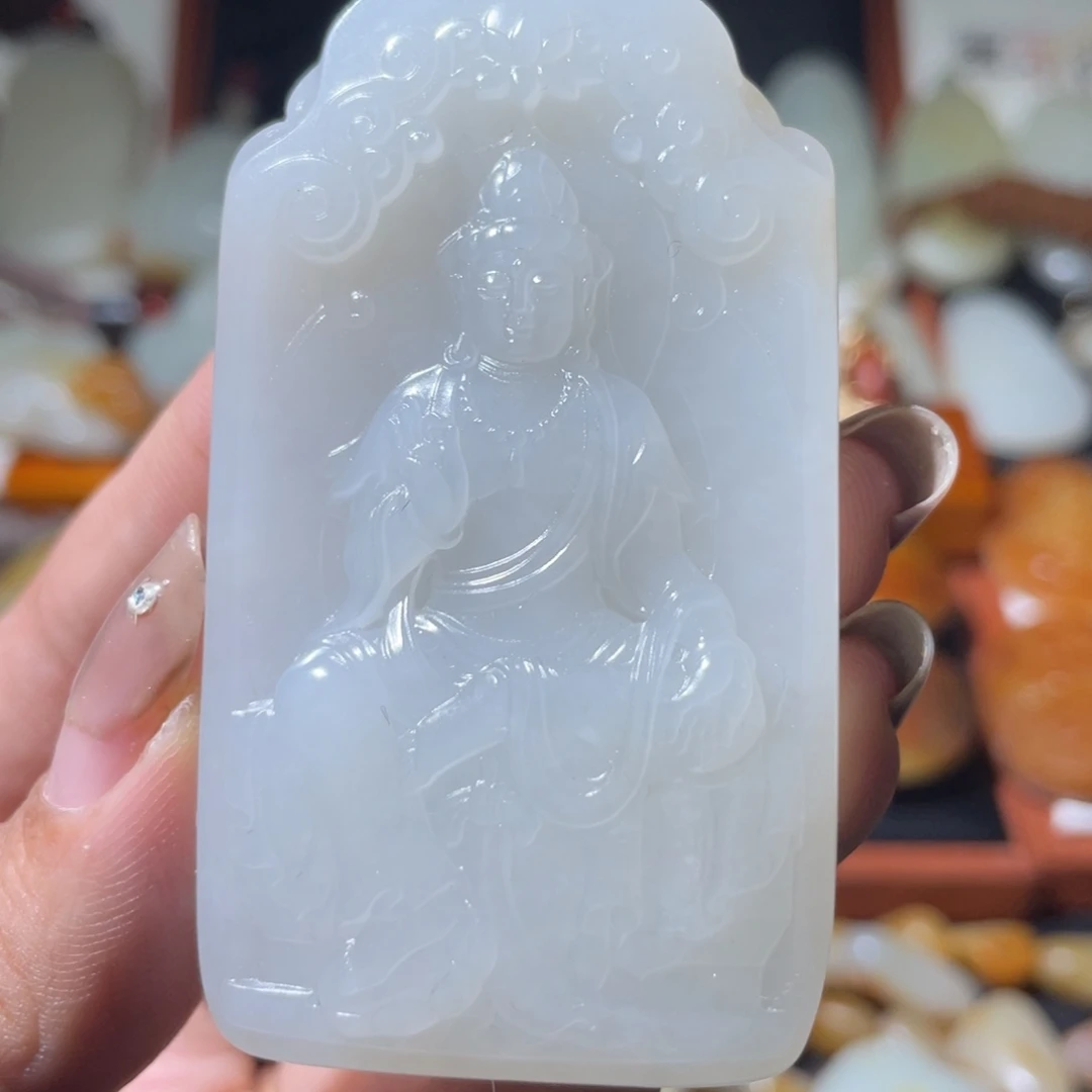 吊坠(不含链)未镶嵌和田玉（子料）