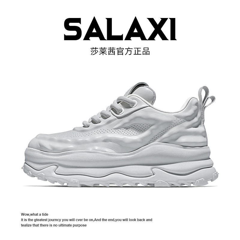 SALAXI/莎莱茜 2025秋季新品时尚百搭网孔透气休闲厚底男女运动鞋