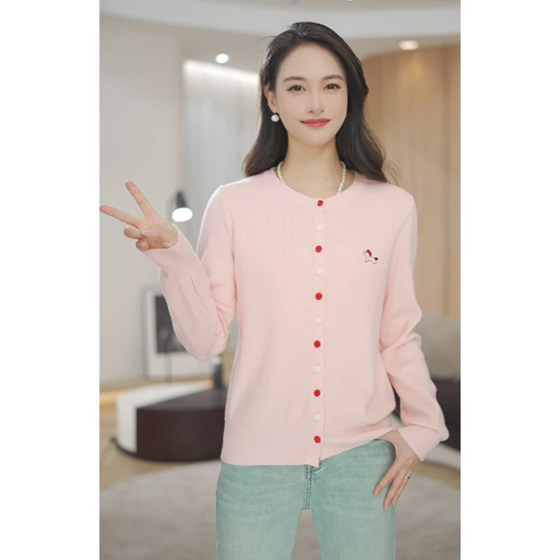 【粉丝回馈】马克华菲女装秋季新款长袖针织衫F51004A508