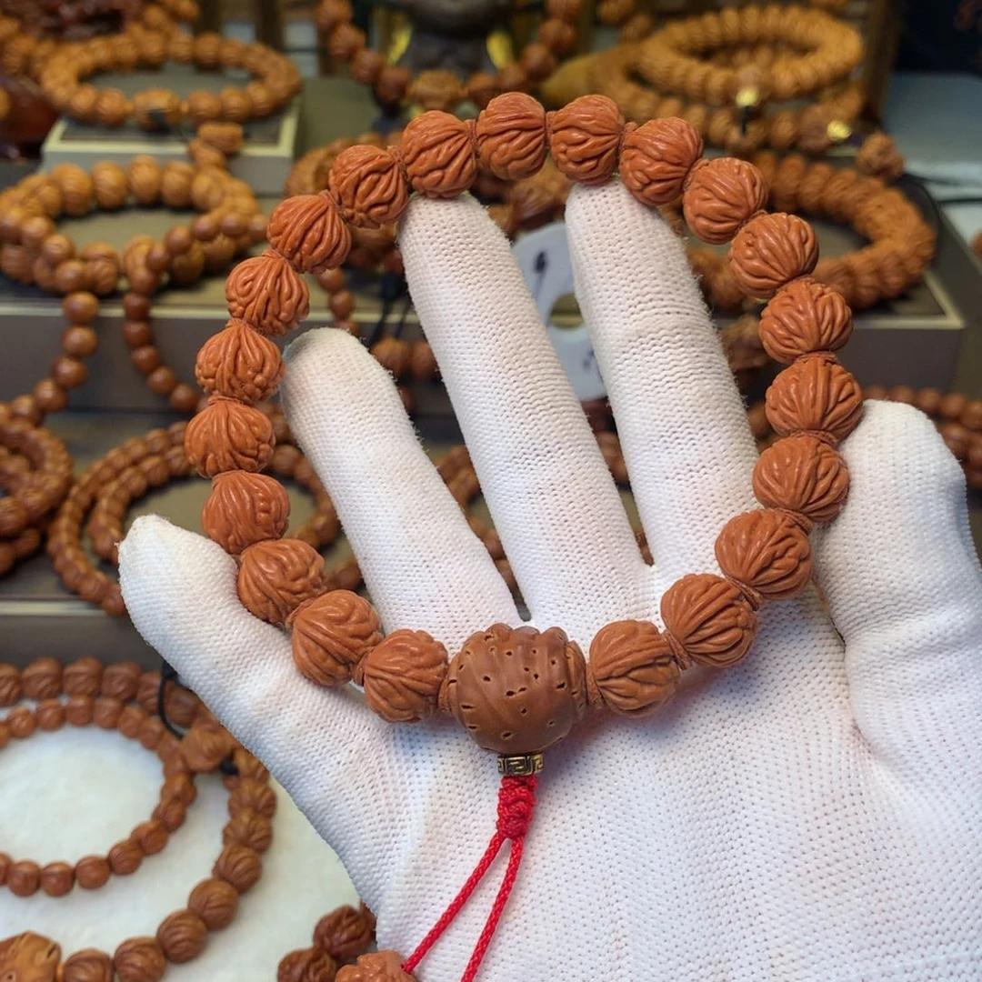 桃核手串秦岭龙纹