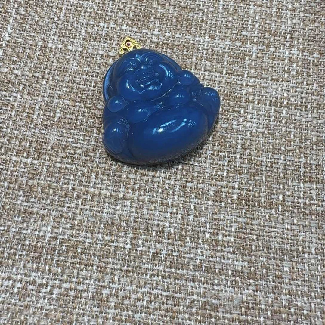 颈饰18K金镶嵌和田玉多样性发货拍一发一