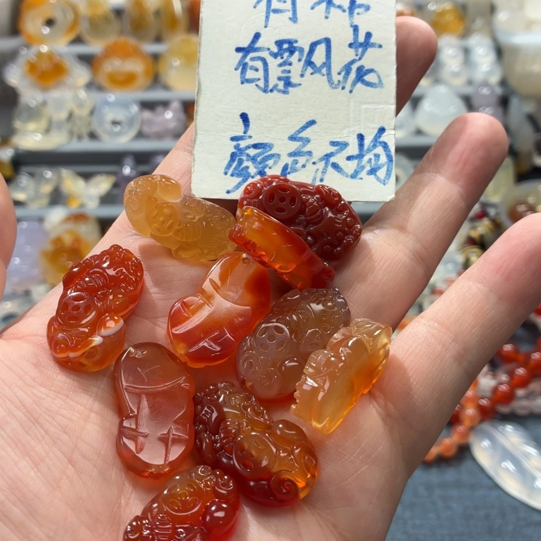 玛瑙/玉髓未镶嵌吊坠(不含链)