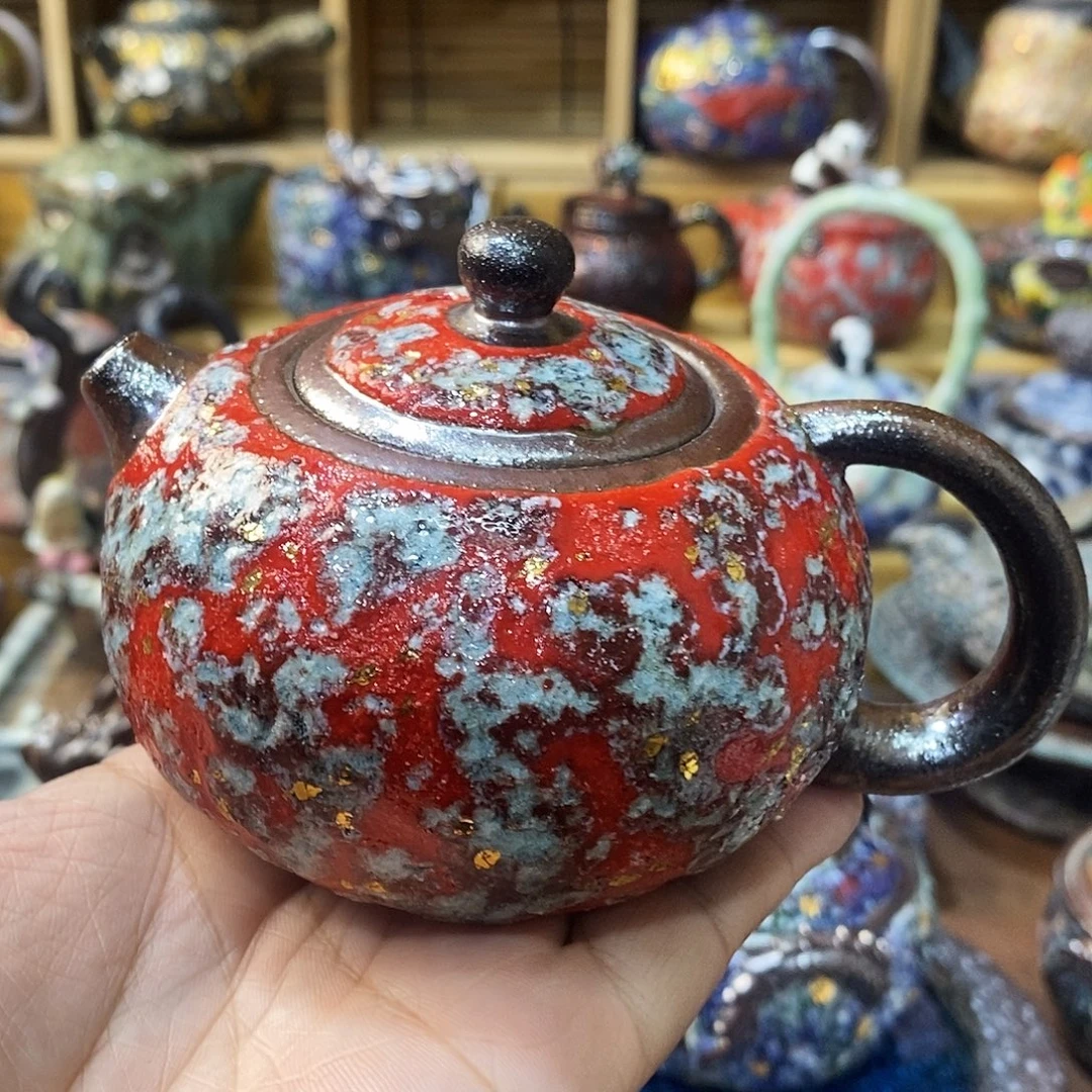 粗陶志野柴烧茶器