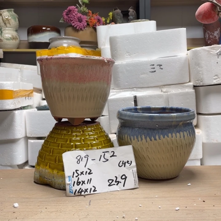 粗陶多肉花盆微瑕152