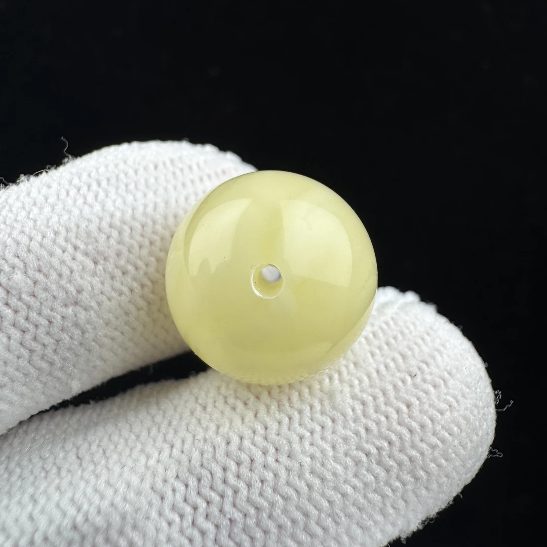 A3019天然蜜蜡制品 圆珠14.4mm一物一图假一罚十