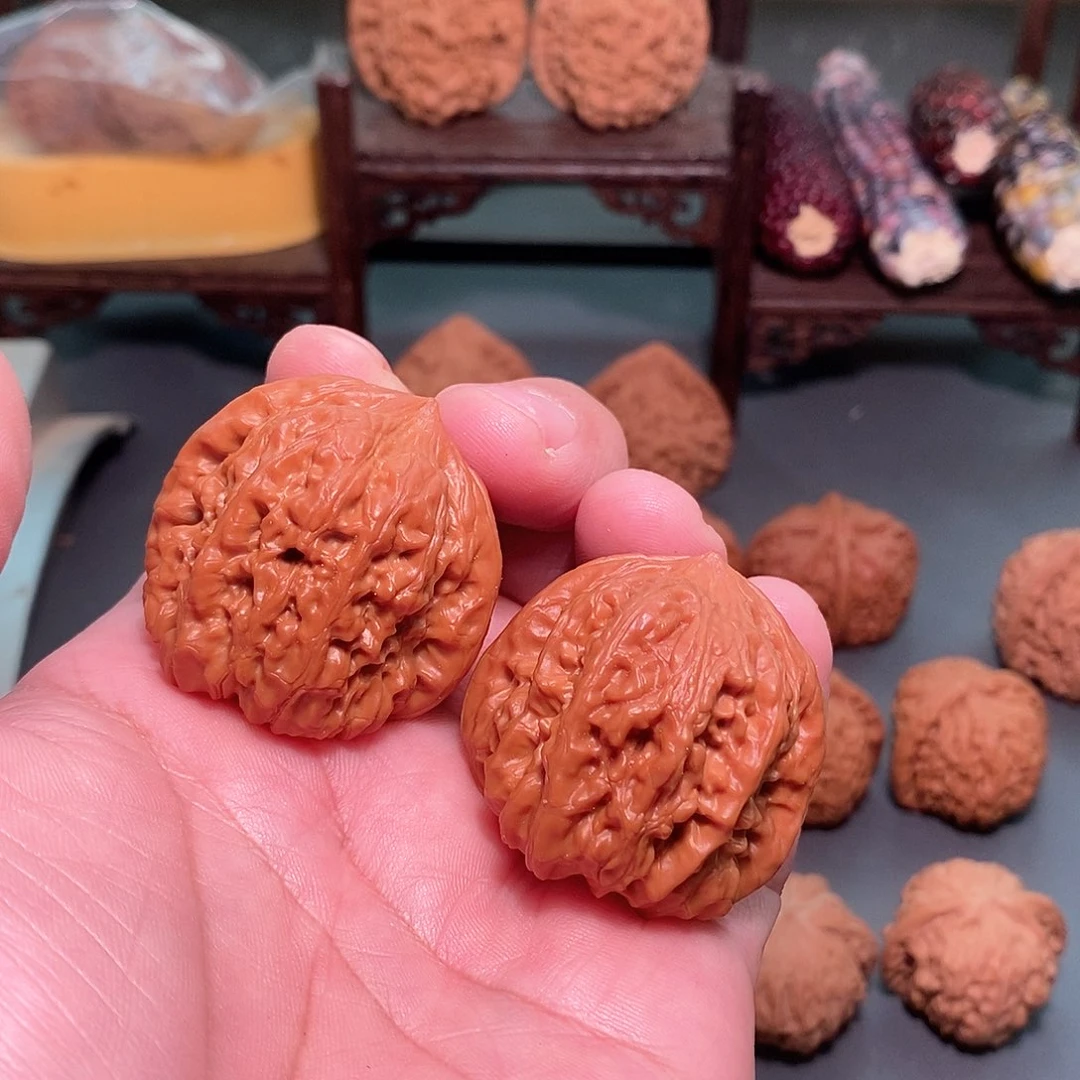 吊坠文玩核桃40尺，全品平谷凹底