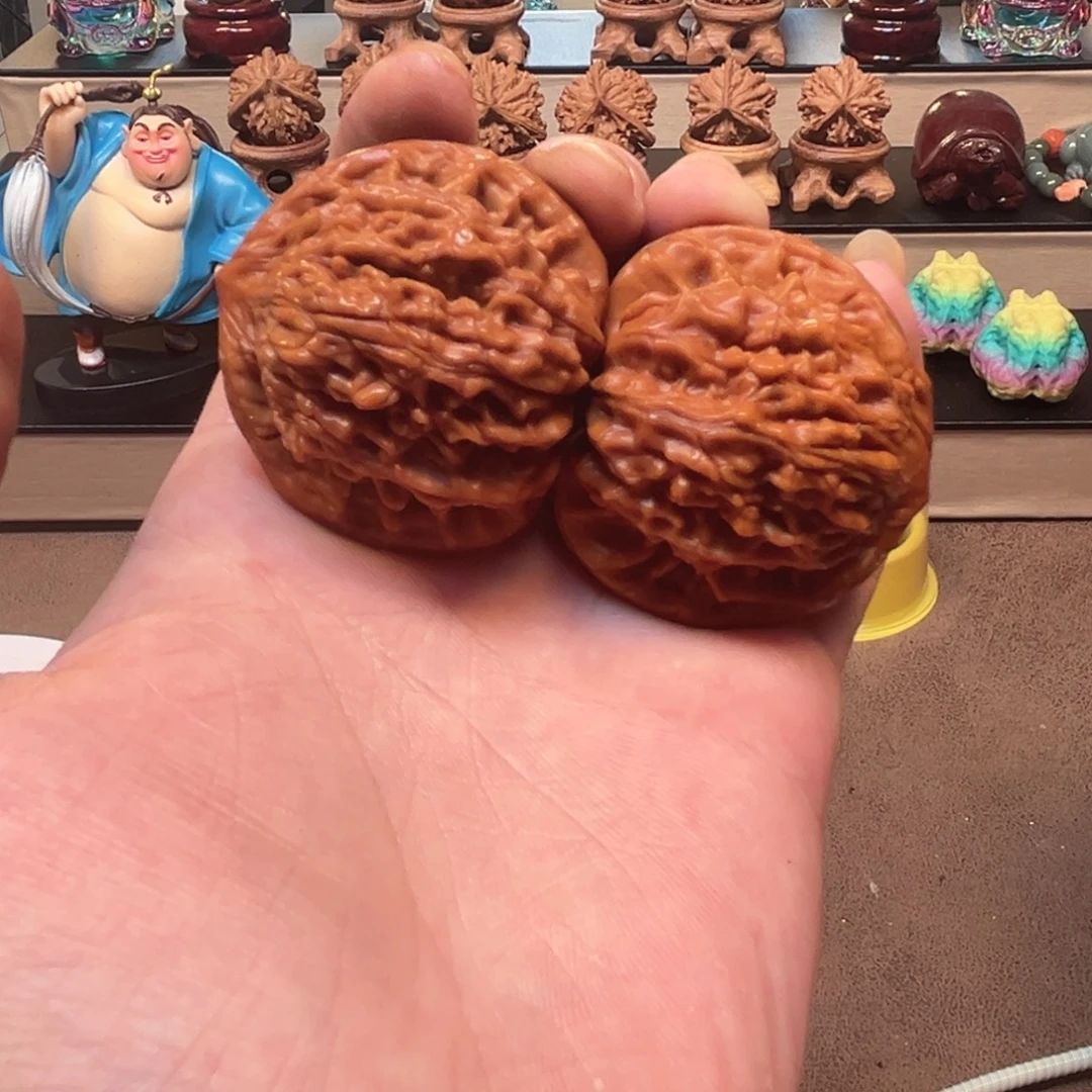 把件桃核43核桃望月