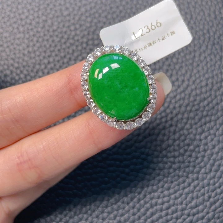 翡翠银S925镶嵌吊坠(不含链)荣*