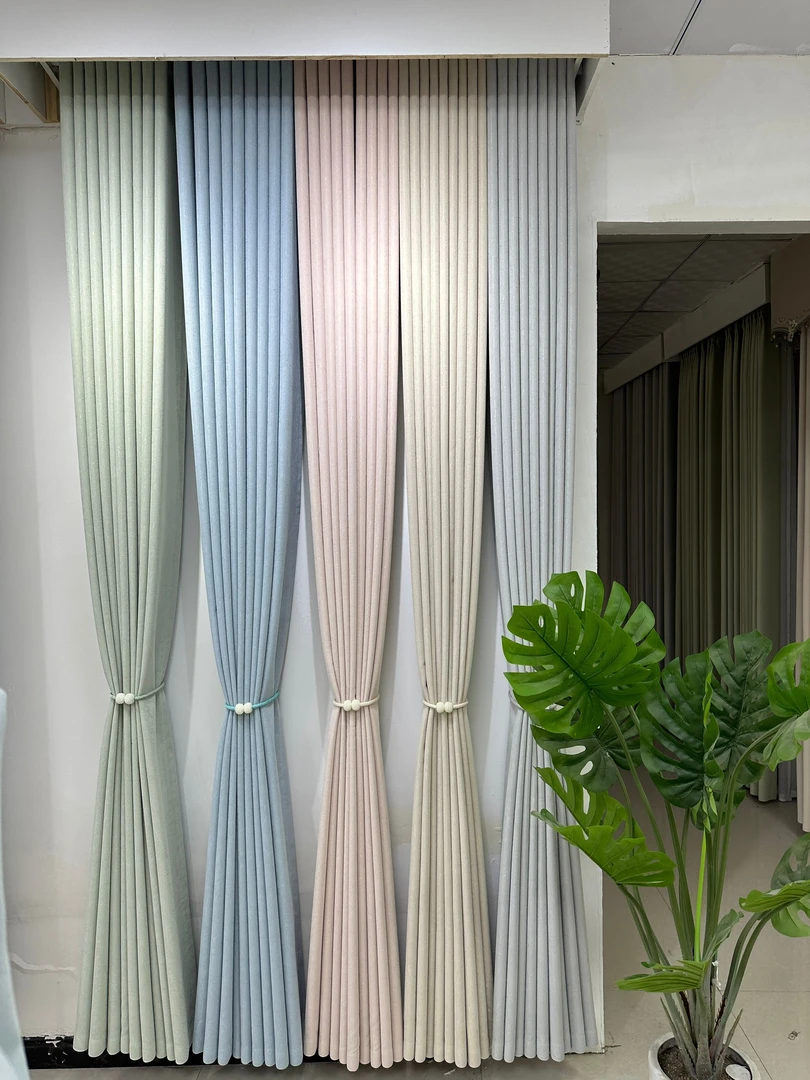 新品高温定型加厚雪尼尔高遮光客厅卧室窗帘【一根羽毛】