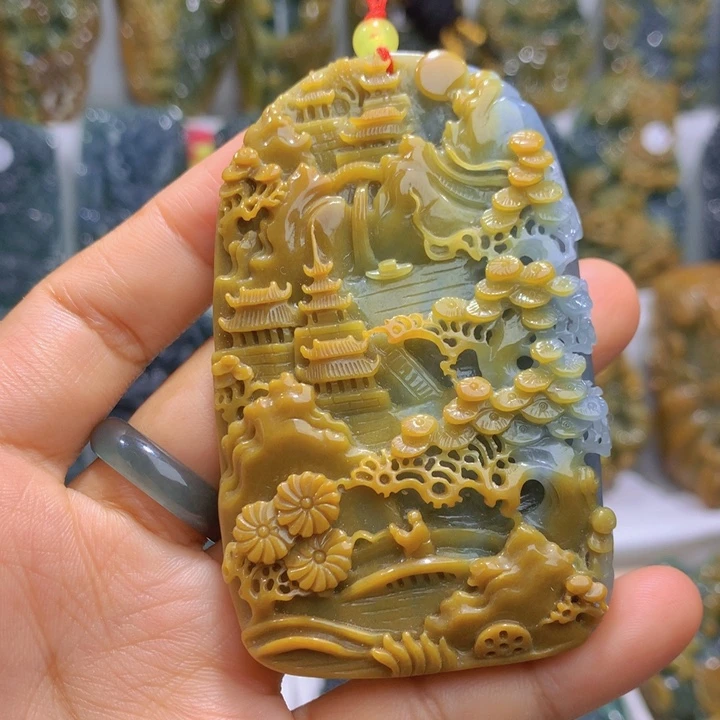 吊坠(不含链)未镶嵌翡翠