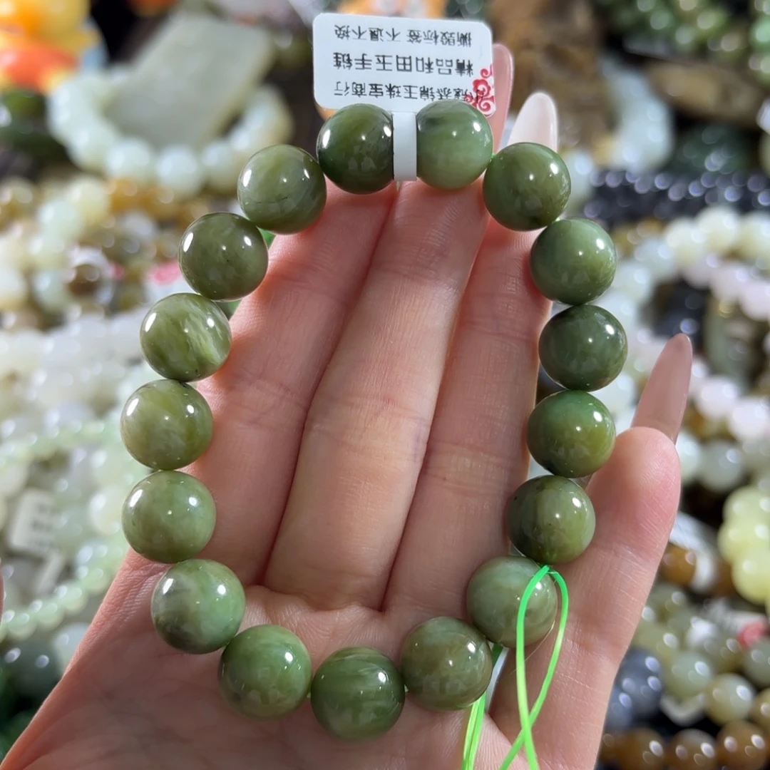 和田玉未镶嵌手链76