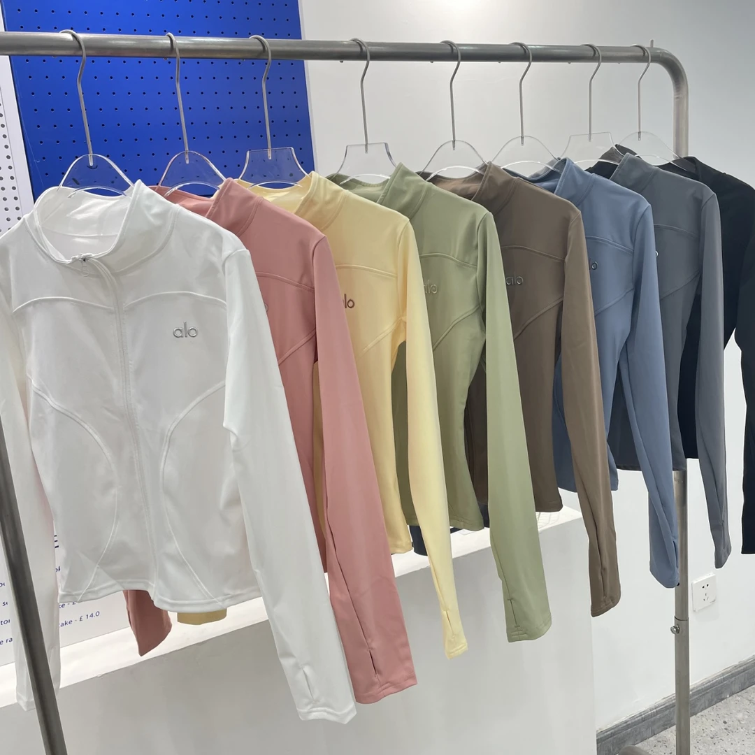 al*外穿长袖紧身瑜伽服修身显瘦适合健身跑步运动的防晒衣FC41