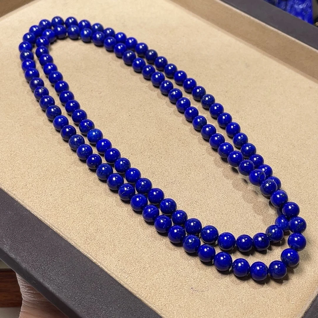 青金石未镶嵌佛珠108颗8mm