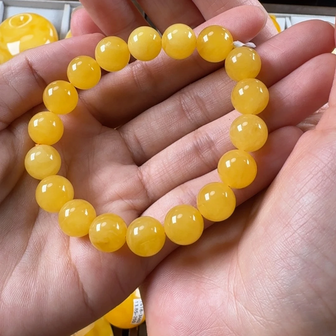 未镶嵌毛衣链蜜蜡斜**?