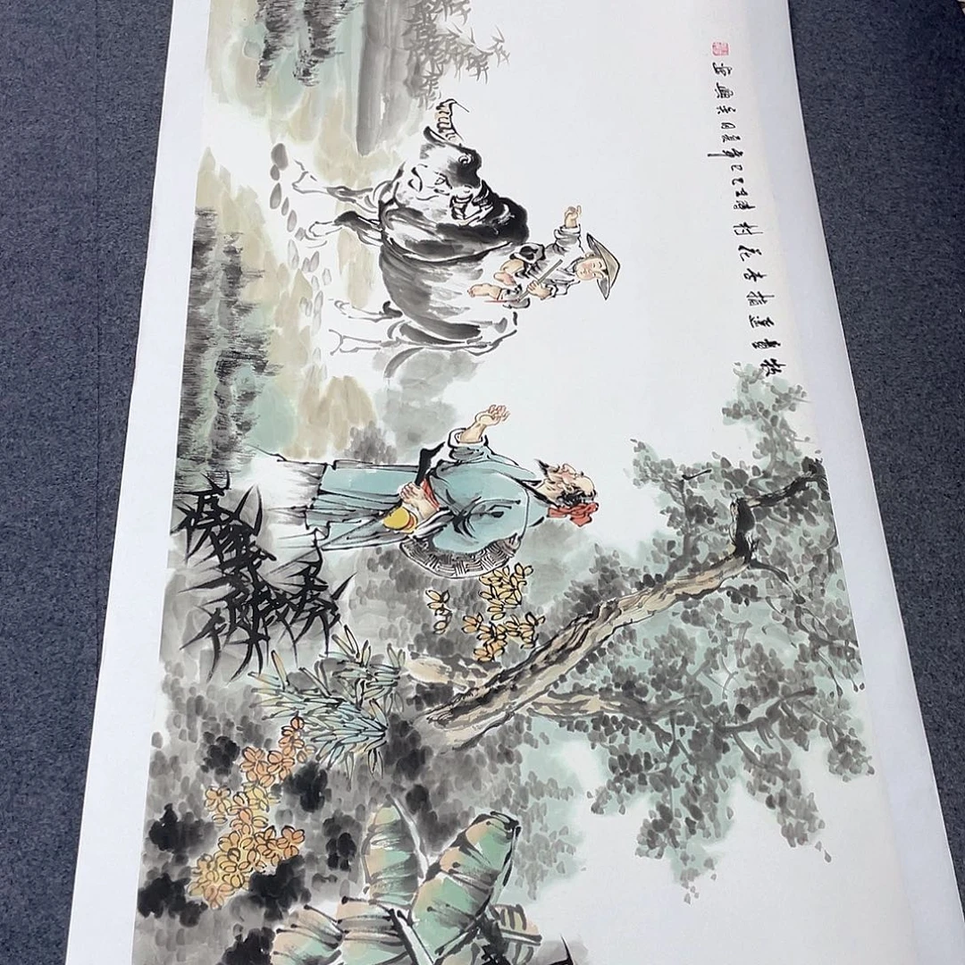 国画作品小姐姐放漏…