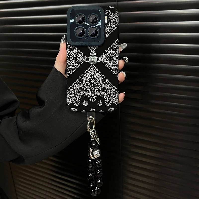 适用于【小米15】2025复古花纹ins风小羊皮网红创意防摔手机壳女款