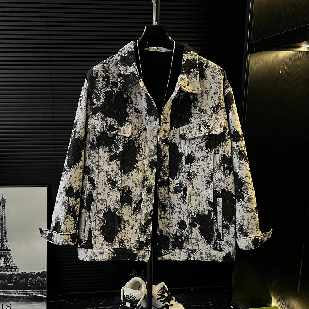 小杰-2025春季新款【高街扎染夹克】百搭外套