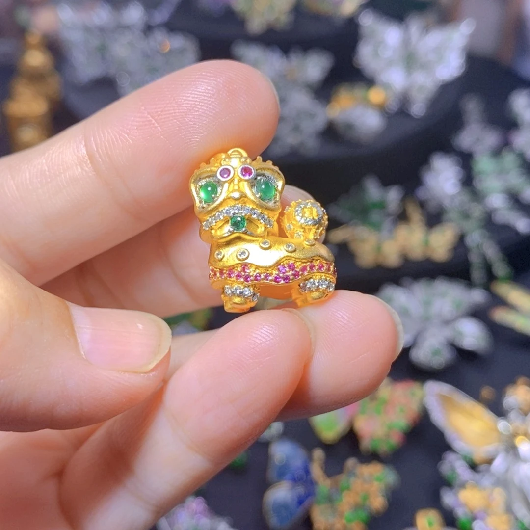 翡翠银S925镶嵌颈饰天然翡翠