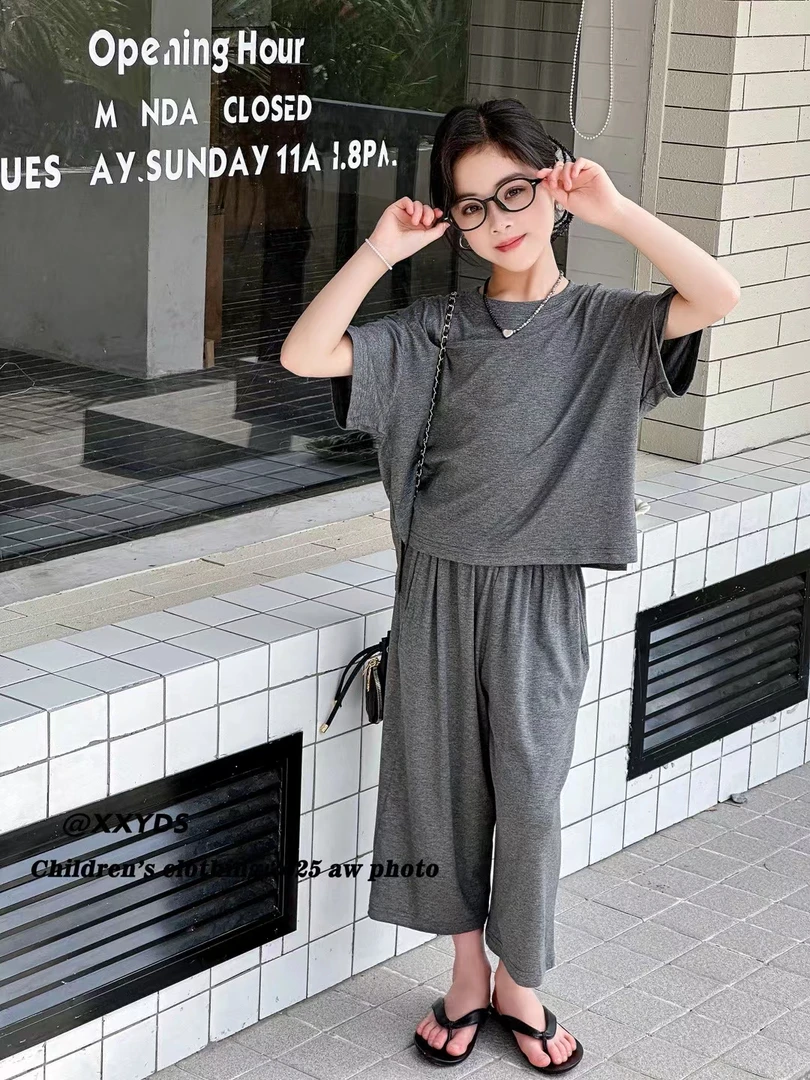 《松弛感套装》120-160儿童小众极简套装2559