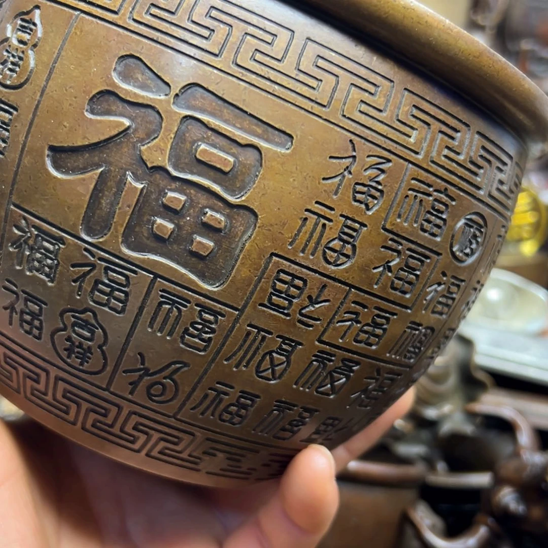 铜摆件欢迎欢迎你
