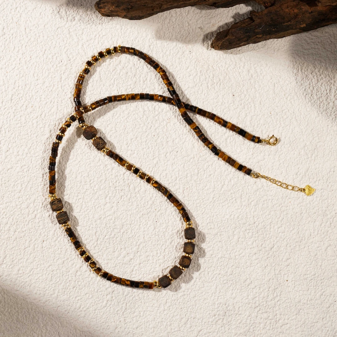 【扶摇】虎眼石项链（天然珠宝多样性发其一）