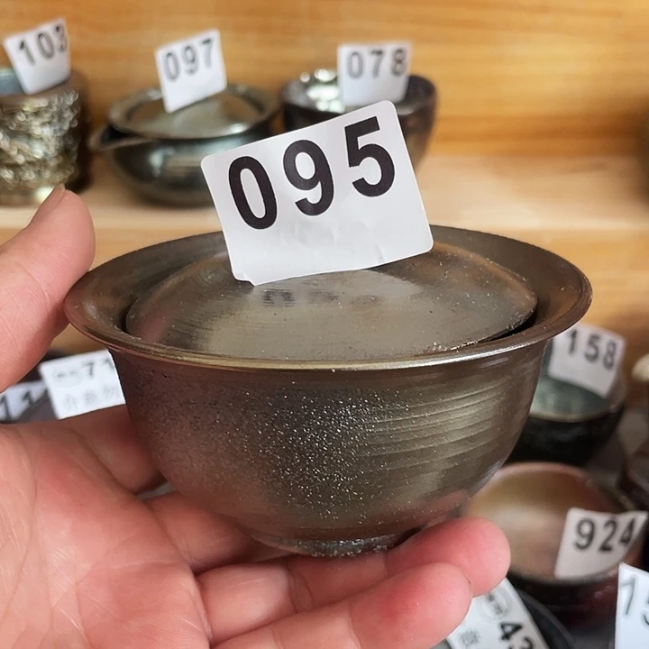 茶杯紫泥柴烧纯手工095