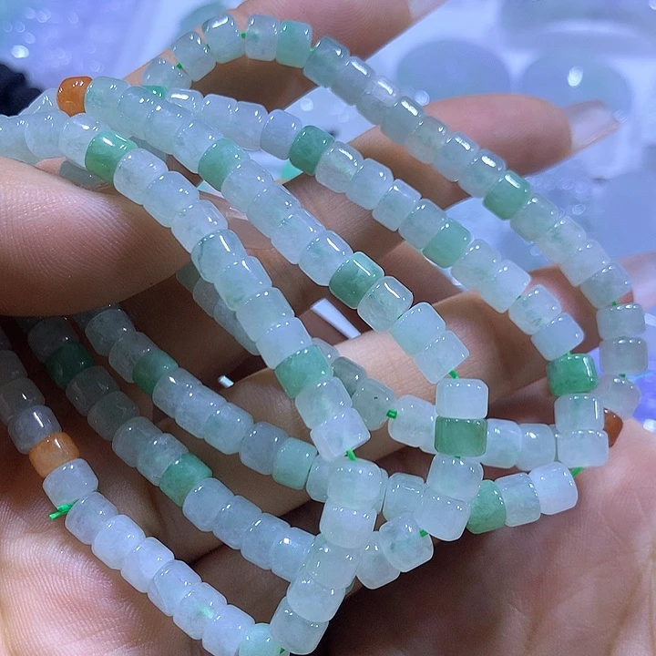 翡翠未镶嵌颈饰天然翡翠A货手串多样性发货发其一