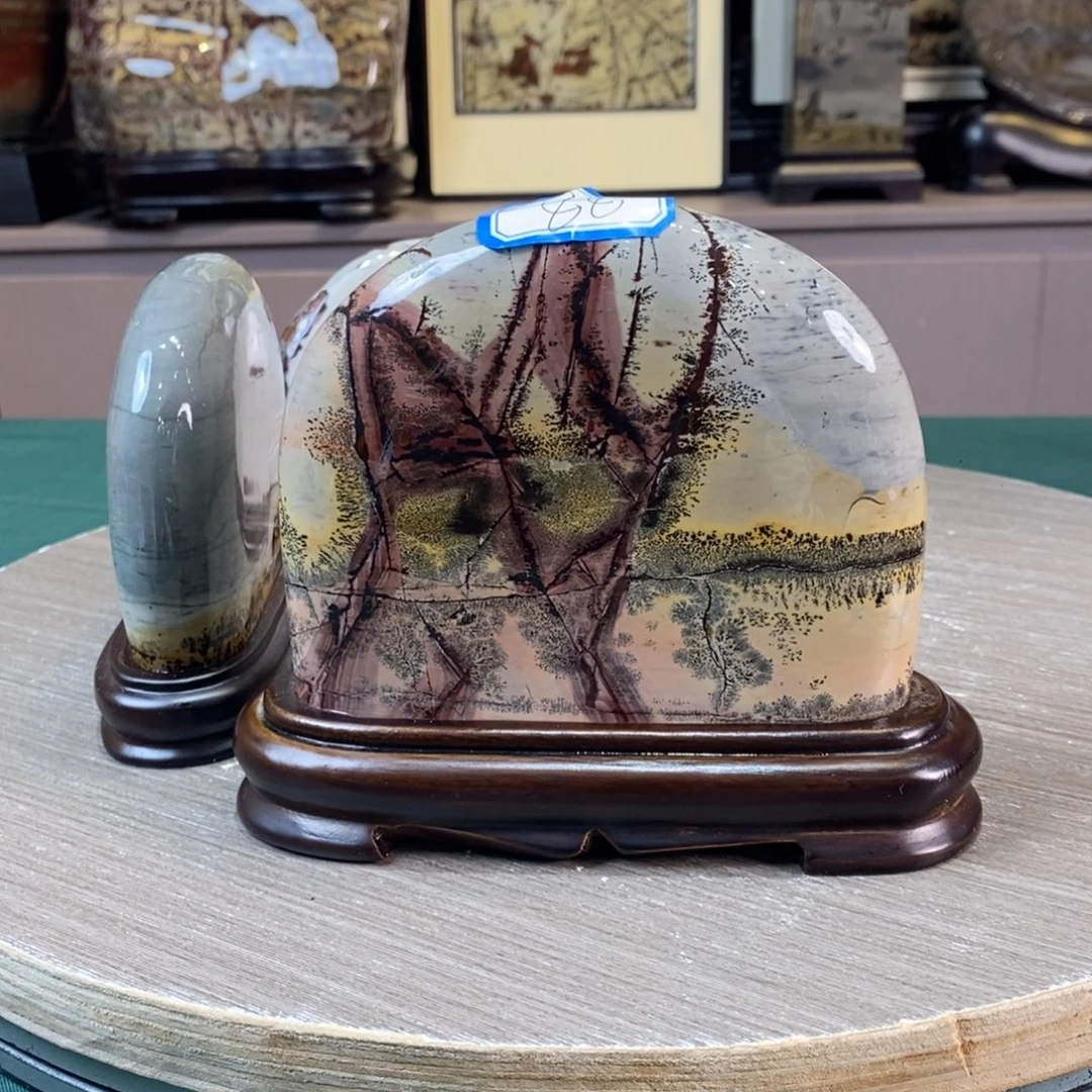 石材广西国画石草花石