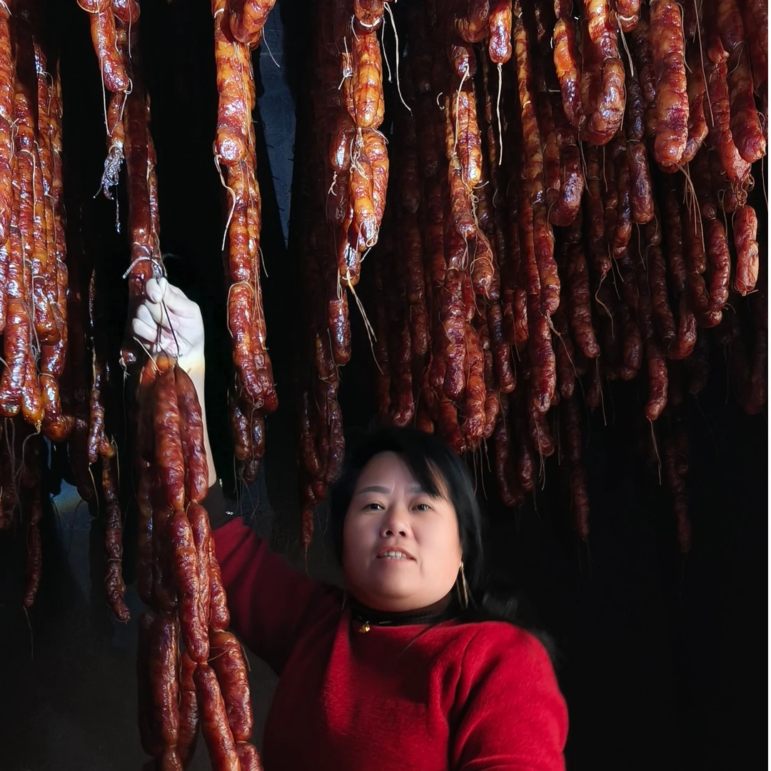 【黄林芝推荐】贵州腊肠香肠三肥七瘦原味贵州本地土猪肉