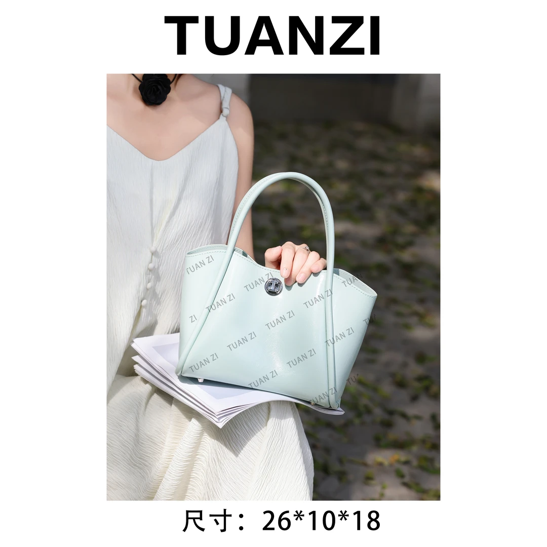 【高端玩家】  春夏新款女士轻奢时尚腋下女包 J-8428-绿色