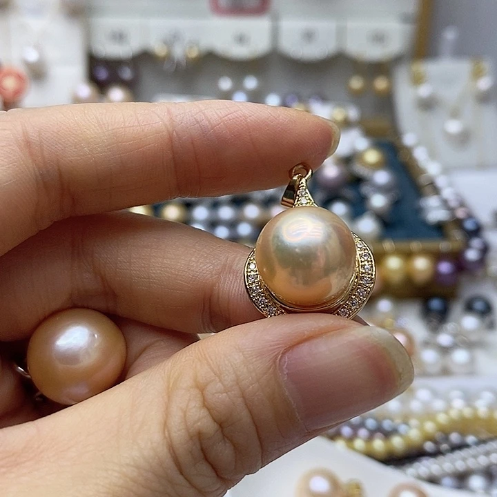 淡水珍珠未镶嵌颈饰柠****丁