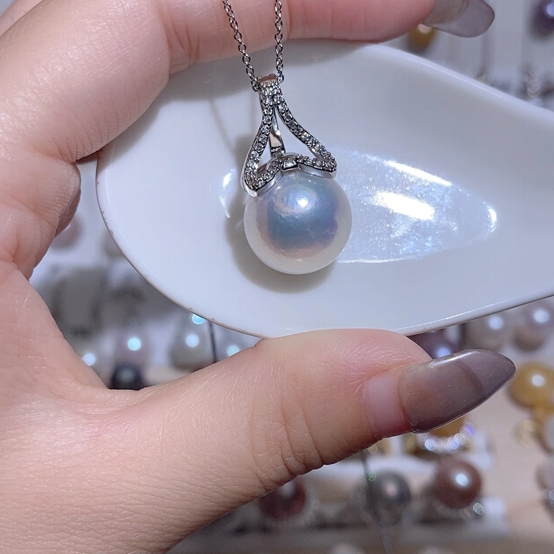 淡水珍珠未镶嵌吊坠(赠链)w14.2